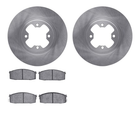 Dynamic Friction Company Front Brake Rotors with 5000 Advanced Brake Pads 6502-67141